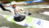 Blaz Cof of Slovenia during International ICF slalom Tacen 2010 white water kayaking race. International ICF slalom Tacen 2010 white water kayak race was held on Saturday, 15th of May 2010 in Tacen, Slovenia.
