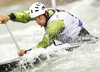 Martin Thomas of France during International ICF slalom Tacen 2010 white water kayaking race. International ICF slalom Tacen 2010 white water kayak race was held on Saturday, 15th of May 2010 in Tacen, Slovenia.
