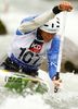 Karol Rozmus of Slovakia during International ICF slalom Tacen 2010 white water kayaking race. International ICF slalom Tacen 2010 white water kayak race was held on Saturday, 15th of May 2010 in Tacen, Slovenia.
