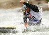 Nicolas Peschier of France during International ICF slalom Tacen 2010 white water kayaking race. International ICF slalom Tacen 2010 white water kayak race was held on Saturday, 15th of May 2010 in Tacen, Slovenia.
