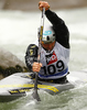 Nicolas Peschier of France during International ICF slalom Tacen 2010 white water kayaking race. International ICF slalom Tacen 2010 white water kayak race was held on Saturday, 15th of May 2010 in Tacen, Slovenia.
