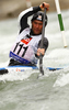 Pierre Labarelle of France during International ICF slalom Tacen 2010 white water kayaking race. International ICF slalom Tacen 2010 white water kayak race was held on Saturday, 15th of May 2010 in Tacen, Slovenia.
