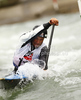Pierre Labarelle of France during International ICF slalom Tacen 2010 white water kayaking race. International ICF slalom Tacen 2010 white water kayak race was held on Saturday, 15th of May 2010 in Tacen, Slovenia.

