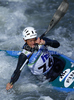 Teijo Tarkka of Finland during qualification kayak run of ICF Canoe Slalom World Championships 2010, which was held in Tacen, Slovenia, on Friday, 10th of September 2010.
