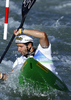 Ciaran Heurteau of Ireland during qualification kayak run of ICF Canoe Slalom World Championships 2010, which was held in Tacen, Slovenia, on Friday, 10th of September 2010.

