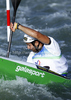 Ciaran Heurteau of Ireland during qualification kayak run of ICF Canoe Slalom World Championships 2010, which was held in Tacen, Slovenia, on Friday, 10th of September 2010.
