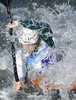 Eoin Rheinisch of Ireland during qualification kayak run of ICF Canoe Slalom World Championships 2010, which was held in Tacen, Slovenia, on Friday, 10th of September 2010.

