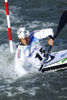 Pierre Bourliaud of France during qualification kayak run of ICF Canoe Slalom World Championships 2010, which was held in Tacen, Slovenia, on Friday, 10th of September 2010.
