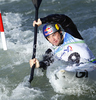 Vavrinec Hradilek of Czech during qualification kayak run of ICF Canoe Slalom World Championships 2010, which was held in Tacen, Slovenia, on Friday, 10th of September 2010.
