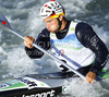 Alexander Grimm of Germany during qualification kayak run of ICF Canoe Slalom World Championships 2010, which was held in Tacen, Slovenia, on Friday, 10th of September 2010.
