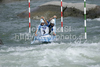 Second placed Denis Gargaud Chanut and Fabien Lefevre of France during final run of men C-2 race of ICF Canoe Slalom World Championships 2010, which was held in Tacen, Slovenia, on Saturday, 11th of September 2010.
