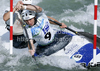David Florence and Richard Hounsow of Great Britain during final run of men C-2 race of ICF Canoe Slalom World Championships 2010, which was held in Tacen, Slovenia, on Saturday, 11th of September 2010.
