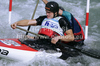 Tomas Koplik and Jakub Vrzan of Czech during final run of men C-2 race of ICF Canoe Slalom World Championships 2010, which was held in Tacen, Slovenia, on Saturday, 11th of September 2010.
