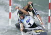 Winners Pavol Hochschorner and Peter Hochschorner of Slovakia during final run of men C-2 race of ICF Canoe Slalom World Championships 2010, which was held in Tacen, Slovenia, on Saturday, 11th of September 2010.
