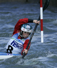 Third placed Violetta Obinger-Peters of Austria during final run of women K1 race of ICF Canoe Slalom World Championships 2010, which was held in Tacen, Slovenia, on Saturday, 11th of September 2010.
