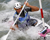 Fourth placed Jennifer Bongardt of Germany during final run of women K1 race of ICF Canoe Slalom World Championships 2010, which was held in Tacen, Slovenia, on Saturday, 11th of September 2010.
