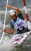 Fourth placed Jennifer Bongardt of Germany during final run of women K1 race of ICF Canoe Slalom World Championships 2010, which was held in Tacen, Slovenia, on Saturday, 11th of September 2010.
