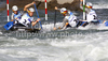 Third placed team of Germany during final run of men team C-2 race of ICF Canoe Slalom World Championships 2010, which was held in Tacen, Slovenia, on Saturday, 11th of September 2010.
