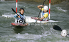 Team of China during final run of women team K1 race of ICF Canoe Slalom World Championships 2010, which was held in Tacen, Slovenia, on Saturday, 11th of September 2010.
