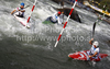 Winning team of Czech during final run of women team K1 race of ICF Canoe Slalom World Championships 2010, which was held in Tacen, Slovenia, on Saturday, 11th of September 2010.
