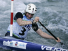 Second placed Leanne Guinea of Australia during final run of women C-1 race of ICF Canoe Slalom World Championships 2010, which was held in Tacen, Slovenia, on Sunday, 12th of September 2010.
