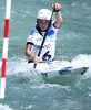 Caroline Loir of France during final run of women C-1 race of ICF Canoe Slalom World Championships 2010, which was held in Tacen, Slovenia, on Sunday, 12th of September 2010.
