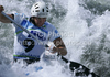Benjamin Savsek of Slovenia during final run of men C-1 race of ICF Canoe Slalom World Championships 2010, which was held in Tacen, Slovenia, on Sunday, 12th of September 2010.
