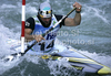 Nicolas Peschier of France during final run of men C-1 race of ICF Canoe Slalom World Championships 2010, which was held in Tacen, Slovenia, on Sunday, 12th of September 2010.
