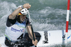 Sideris Tasiadis of Germany during final run of men C-1 race of ICF Canoe Slalom World Championships 2010, which was held in Tacen, Slovenia, on Sunday, 12th of September 2010.
