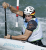 Sideris Tasiadis of Germany during final run of men C-1 race of ICF Canoe Slalom World Championships 2010, which was held in Tacen, Slovenia, on Sunday, 12th of September 2010.
