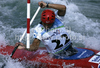 Jure Lenarcic of Slovenia during final run of men C-1 race of ICF Canoe Slalom World Championships 2010, which was held in Tacen, Slovenia, on Sunday, 12th of September 2010.
