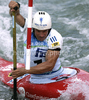 Second placed Michal Martikan of Slovakia during final run of men C-1 race of ICF Canoe Slalom World Championships 2010, which was held in Tacen, Slovenia, on Sunday, 12th of September 2010.
