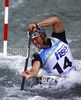 Nicolas Peschier of France during final run of men C-1 race of ICF Canoe Slalom World Championships 2010, which was held in Tacen, Slovenia, on Sunday, 12th of September 2010.

