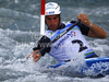 Winner Tony Estanguet of France during final run of men C-1 race of ICF Canoe Slalom World Championships 2010, which was held in Tacen, Slovenia, on Sunday, 12th of September 2010.
