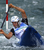 Winner Tony Estanguet of France during final run of men C-1 race of ICF Canoe Slalom World Championships 2010, which was held in Tacen, Slovenia, on Sunday, 12th of September 2010.
