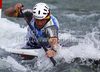 Jan Benzien of Germany during final run of men C-1 race of ICF Canoe Slalom World Championships 2010, which was held in Tacen, Slovenia, on Sunday, 12th of September 2010.
