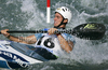 Stefano Cipressi of Italy during final run of men K-1 race of ICF Canoe Slalom World Championships 2010, which was held in Tacen, Slovenia, on Sunday, 12th of September 2010.
