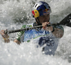Peter Kauzer of Slovenia during final run of men K-1 race of ICF Canoe Slalom World Championships 2010, which was held in Tacen, Slovenia, on Sunday, 12th of September 2010.
