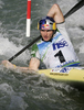 Peter Kauzer of Slovenia during final run of men K-1 race of ICF Canoe Slalom World Championships 2010, which was held in Tacen, Slovenia, on Sunday, 12th of September 2010.
