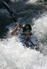 Third placed Jure Meglic of Slovenia during final run of men K-1 race of ICF Canoe Slalom World Championships 2010, which was held in Tacen, Slovenia, on Sunday, 12th of September 2010.
