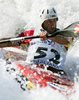 Atanas Nikolovski of Macedonia during final run of men K-1 race of ICF Canoe Slalom World Championships 2010, which was held in Tacen, Slovenia, on Sunday, 12th of September 2010.
