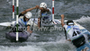 Third placed Team of Czech with Stanislav Jezek, Jan Masek and Michal Jane during final run of men C-1 team race of ICF Canoe Slalom World Championships 2010, which was held in Tacen, Slovenia, on Sunday, 12th of September 2010.
