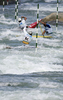 Winner Team of Slovakia with Michal Martikan, Alexander Slafkovsky and Matej Benus during final run of men C-1 team race of ICF Canoe Slalom World Championships 2010, which was held in Tacen, Slovenia, on Sunday, 12th of September 2010.
