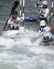 Team of New Zealand during final run of men K-1 team race of ICF Canoe Slalom World Championships 2010, which was held in Tacen, Slovenia, on Sunday, 12th of September 2010.
