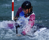 Mallory Franklin of Great Britain during final run of women C-1 race of ICF Canoe Slalom World Championships 2010, which was held in Tacen, Slovenia, on Sunday, 12th of September 2010.
