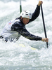 Oriane Rebours of France during Women C1 finals of ICF Canoe Slalom World Cup SLOKA 2011, which were held in Tacen, Slovenia, on Saturday, 25th of June 2011.
