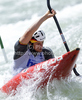 Third placed Sebastian Schubert of Germany during Men K1 finals of ICF Canoe Slalom World Cup SLOKA 2011, which were held in Tacen, Slovenia, on Saturday, 25th of June 2011.
