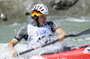 Third placed Sebastian Schubert of Germany during Men K1 finals of ICF Canoe Slalom World Cup SLOKA 2011, which were held in Tacen, Slovenia, on Saturday, 25th of June 2011.
