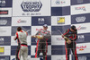 First placed Adam Lacko (CZE), second placed Norbert Kiss (HUN), and third placed Mika Maekinen (FIN) celebrate their success in the Truck Race Trophy 2013 at the Red Bull Ring in Spielberg, Austria, which was held on Saturday, 6th of July 2013.
