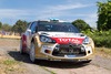 Mikko Hirvonen and Jarmo Lehtinen of Finland  (Citroen Total Abu Dhabi WRT) in action during the FIA WRC Rally of Germany, Shakedown, Trier, Germany on 2013/08/21.
